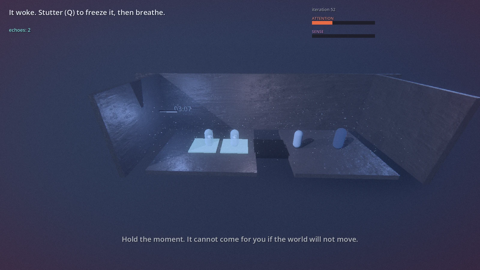 Two Echoes holding a bridge open — same replay math, cooperative use