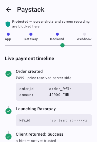 Settled — verified success