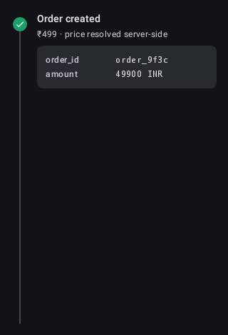 Step timeline (dark)